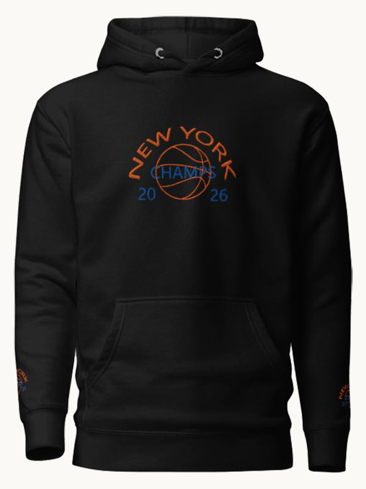 New York 2026 Basketball Champs Hoodie & Tee - Limited Edition