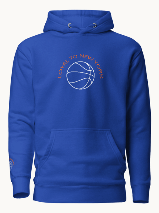 Loyal To New York Basketball Embroidered Hoodie