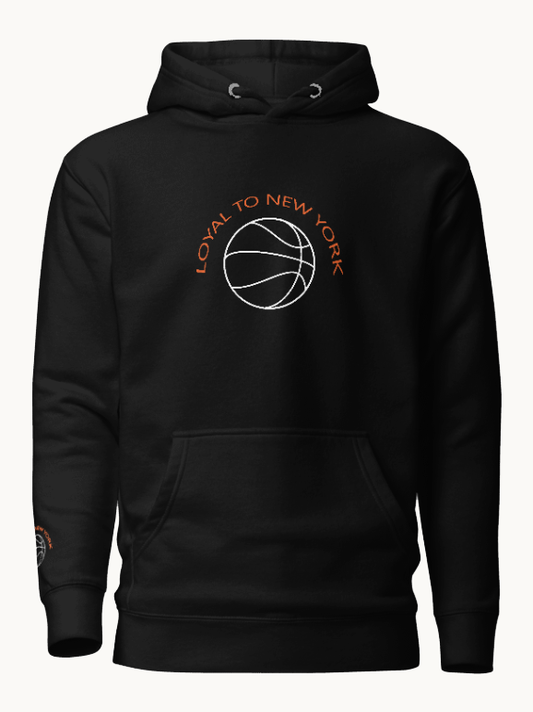 Loyal To New York Basketball Embroidered Hoodie