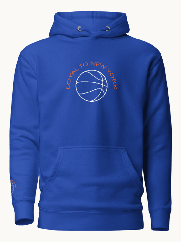Loyal To New York Basketball Embroidered Hoodie