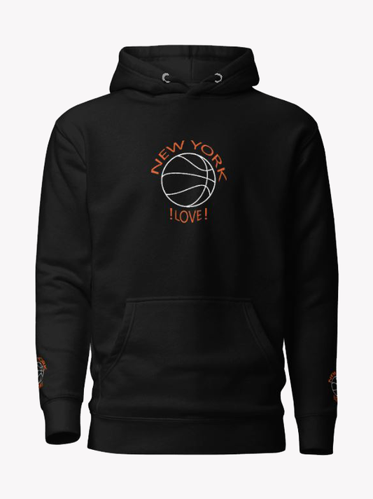 New York !Love! Basketball Hoodie