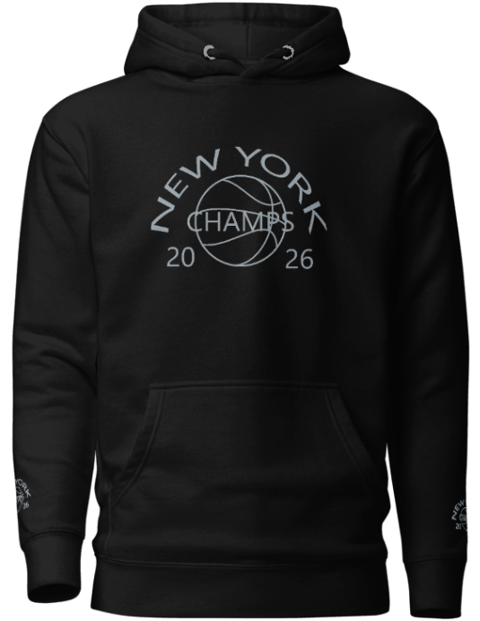 New York 2026 Champs Hoodie – Grey Championship Design - Limited Edition