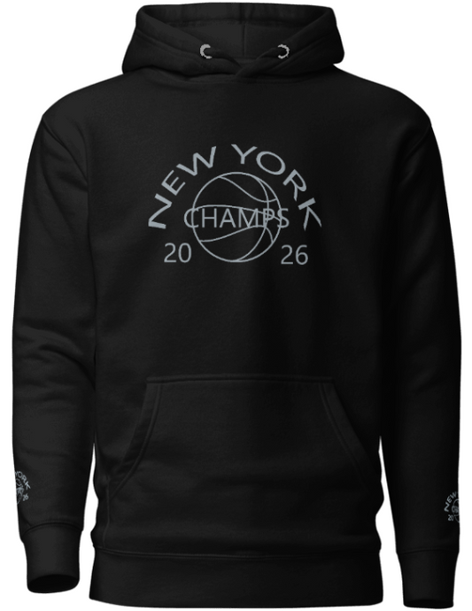 New York 2026 Champs Hoodie – Grey Championship Design - Limited Edition