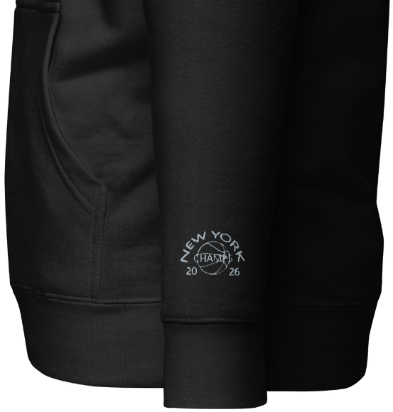 New York 2026 Champs Hoodie – Grey Championship Design - Limited Edition