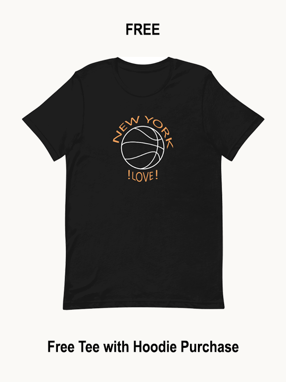 New York !Love! Basketball Hoodie